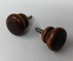 Wood Piano Desk Knobs 11/16" - Walnut, Red Mahogany or Unfinished